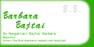 barbara bajtai business card